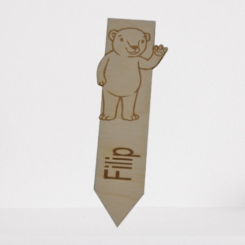 Zakładka do książki - dziecięca miś ZDG-01