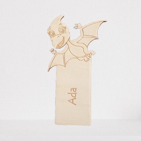 Zakładka do książki - dziecięca dinozaur pteranodon ZDG-08