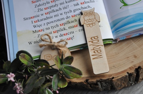 Zakładka do książki - dziecięca sowa ZDG-03