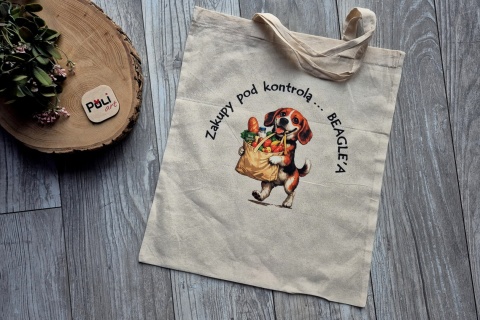 Torba bawełniana z nadrukiem "Beagle" TBB-02