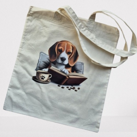Torba bawełniana z nadrukiem "Beagle" TBB-06