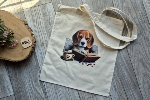 Torba bawełniana z nadrukiem "Beagle" TBB-06