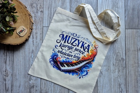 Torba bawełniana z nadrukiem "Muzyka" TBM-01